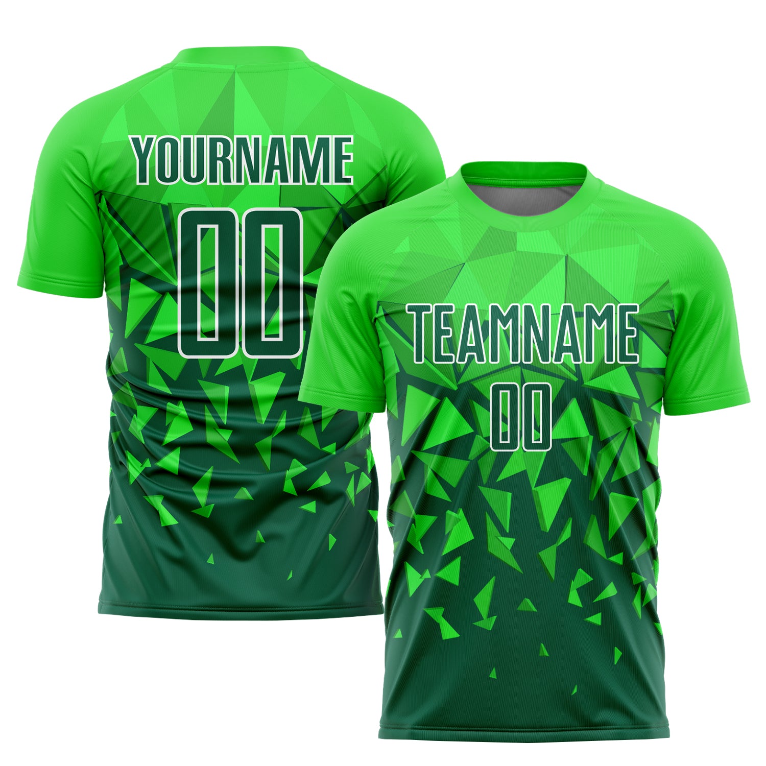 Uniform Green Jersey Grass Green-White Custom Soccer Sublimation